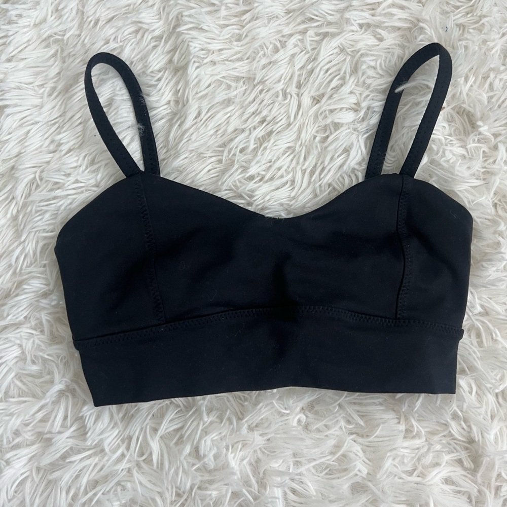 FP Movement by Free People Black High Bar Wrap Sports Bra - Size XS - Picture 3 of 7